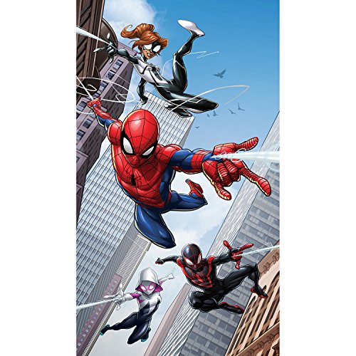 AG Design Marvel Spider Man Polyester Vorhänge Kinderzimmer 140 x 245 cm Gardinen 1 Teil | FCSL 7158 von AG Design