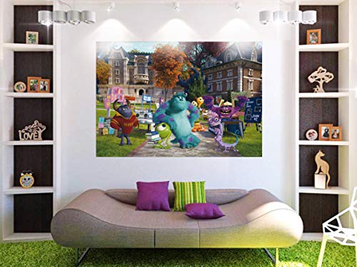 AG Design FTDm 0708 Die Monster Uni Disney, Papier Fototapete Kinderzimmer- 160x115 cm - 1 Teil, Papier, multicolor, 0,1 x 160 x 115 cm von AG Design