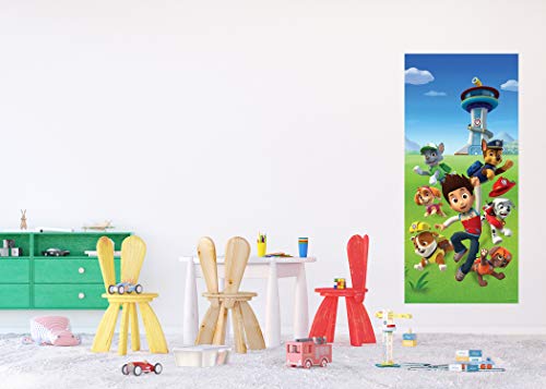 AG Design Paw Patrol Retter, Vlies Fototapete für EIN Kinderzimmer, 90 x 202 cm, FTDN V 5486, Mehrfarbig von AG Design