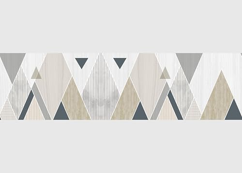 AG Design Selbstklebende Bordüre Marmor und Holz, AWB 8446 | Wasserfest Dekoration für Wände, Möbel, Tapeten, Wandverkleidungen und Türen, Folie | Breite 500 cm x Höhe 13.8 cm von AG Design