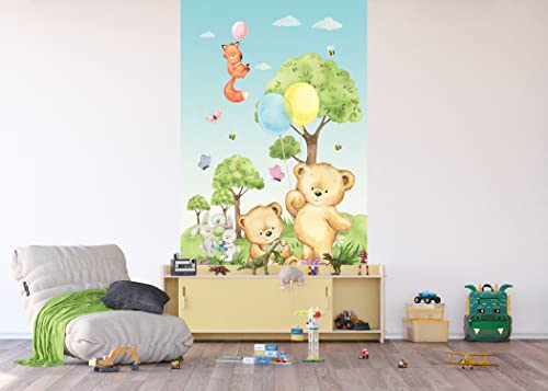 AG Design Vlies Fototapete Cute Bears | 150 x 270 cm | 2 Teile | AFTD2P 5612-006 von AG Design