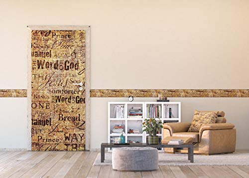 AG Design WB 8200 Wand Sticker, Selbstklebende Folie, Mehrfarbig, 500 x 13.8 cm von AG Design