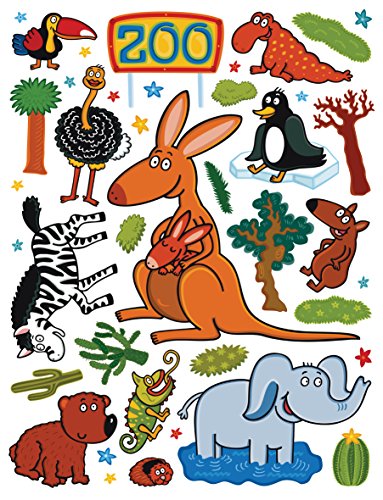 Wand Sticker ZOO K1047, Polymerfilm, 65 x 0,02 x 85 cm, mehrfarbig von AG Design