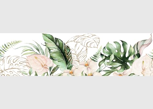 AG Design Selbstklebende Bordüre für Küche, Wohnzimmer, Wand Sticker, Mehrfarbig, 500 x 13,8 cm (Blumen) AG Design Selbstklebende Bordüre für Küche, Wohnzimmer, Wand Sticker, Mehrfarbig, 500 x 13,8 cm (Blumen) von AG Design