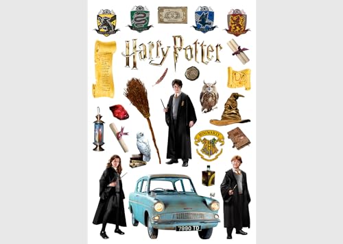 Harry Potter Kinderzimmer Wandstickers, Wandtattoo junge deko von AG Design 42,5 x 65 cm | ADK 1654 von AG Design