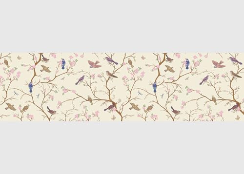 Vögel Selbstklebende Bordüre, Küche, Wohnzimmer, Wand Sticker, Mehrfarbig, von AG Design | 500 x 13,8 cm | AWB 8414 von AG Design