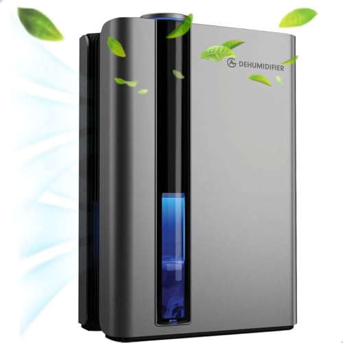 AG330 Dehumidifier and Air Purifier - Dehumidifier - Up to 1L Per Day Dehumidification, 35m2 - Large Water Tank 2.7L Capacity - Energy Efficient, 7 Colors Lighting. von AG