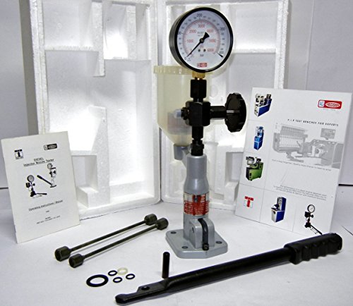 Diesel Einspritzdüse Pop Tester mit Glycerin gefüllt, schwere Pflicht, 400 bar & PSI Dual-Skala Gauge von AG