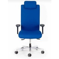 lento agilis XL AG12 Bürostuhl, 100% Polyester, blau, mit Kopfstütze von lento