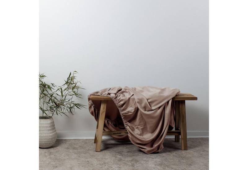 AGA.PIE Spannbettlaken Bambus Lyocell Spannbettlaken, Gummizug: rundum, 15 - 35 cm Steghöhe, für Allergiker geeignet, OEKO-TEX zertifiziert von AGA.PIE