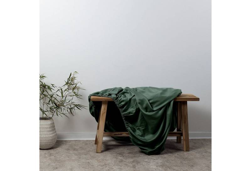 AGA.PIE Spannbettlaken Bambus Lyocell Spannbettlaken, Gummizug: rundum, 15 - 35 cm Steghöhe, für Allergiker geeignet, OEKO-TEX zertifiziert von AGA.PIE