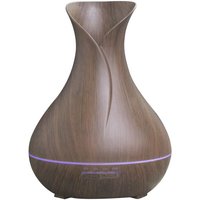 Aga Aroma Diffuser MRDI05 mit Led-Beleuchtung mit wechselnden 7 Farben, Luftbefeuchter, Raumbefeuchter Dunkelbraun von AGA24