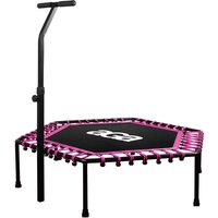 Aga FITNESS Trampolin 130 cm Rosa + Griff von AGA24