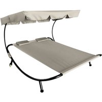 Aga Gartenliege für zwei Personen mit Baldachin Beige von AGA24