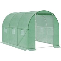Aga Gewächshaus, Foliengewächshaus mit vielen Fenstern für eine bessere Luftzirkulation MR4003CH 3x2x2 m von AGA24