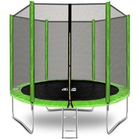 Aga24 - Aga sport top Trampolin 250 cm Hellgrün + Schutznetz + Leiter von AGA24