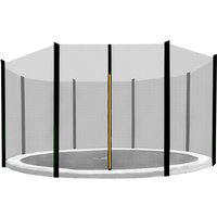 Aga-Sicherheitsnetz für Trampolin 400 cm für 8 Stangen Schwarzes Netz / Schwarz von AGA24