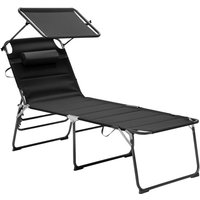 Aga Gartenliege xxl mit Dach Schwarz von AGA24