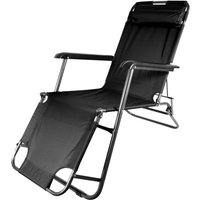 Aga Sonnenliege mit Fußteil DS713 Schwarz, leicht & klappbar, Stahl - pulverbeschichtet, UV-beständig, Liegestuhl, Gartenstühle, Gartenliege, Aga Sonnenliege mit Fußteil DS713 Schwarz, leicht & klappbar, Stahl - pulverbeschichtet, UV-beständig, Liegestuhl, Gartenstühle, Gartenliege, von AGA24