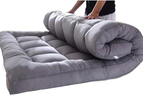 AGARES Japanische Bodenmatratze, Futon-Matratze, Faltbare Matratze, weich und atmungsaktiv, verdickte Schlafunterlage für Gästebett auf Bodenliege Dicke Matratze(Size:90x200cm) von AGARES