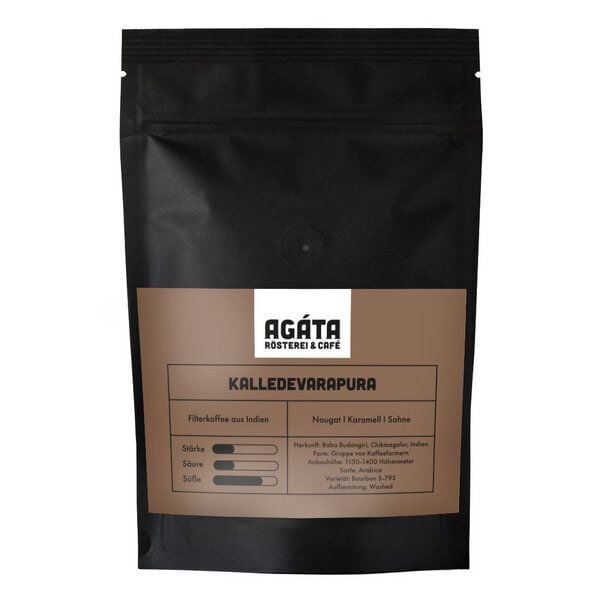 AGÁTA Rösterei & Café Kalledevarapura Filterkaffee, ganze Bohne, 1kg von AGÁTA Rösterei & Café