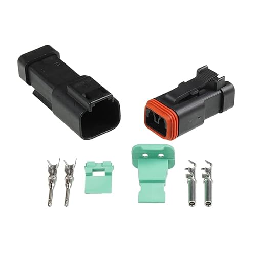 AGBARR 5 Sätze - 2-poliger wasserdichter elektrischer Kabelstecker DT04-2p und DT06-2S von AGBARR