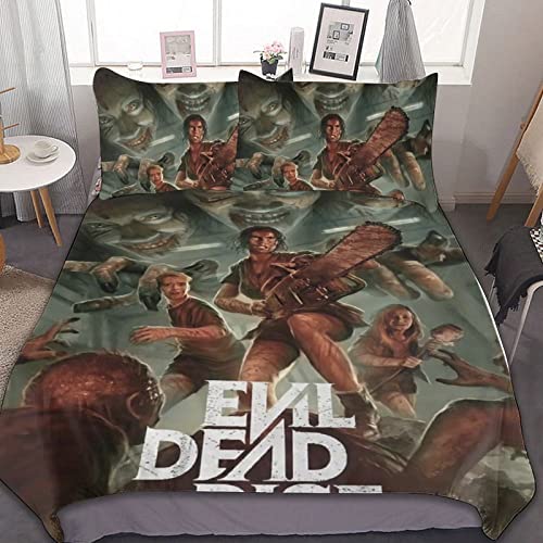 AGBARR Horrorfilme Bettbezug Bettwäsche Set 3 Teilig Horrorfilme Evil Bettwäsche Mit Reißverschluss Und 2 Kissenbezug 100% Weiche Flauschige Touch (1,Single (135x200cm)) von AGBARR