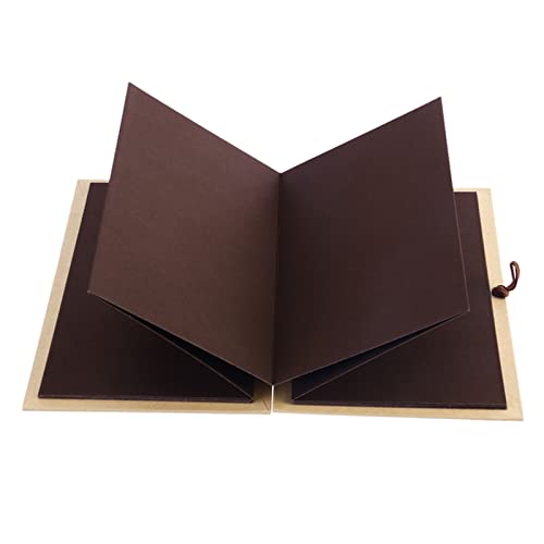 Fotoalbum Kraftpapier Hardcover Akkordeon-Stil DIY. Foto Ablum Buch 36 Seite leeres Scrapbook for den Abschlussgeburtstag Geburtstag Jubiläum Hochzeit Fotoalbum Zum Selbstgestalten (Size : 1) von AGBARR