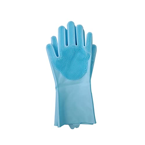 Reinigungshandschuhe 2pcs / 1 Paar magische Silikon-Spültechnik Reinigung Handschuhe Multifunktions-Silikon-Scrub Handschuhe Pinsel for Küche zur Haushaltsreinigung Reinigungshandschuh ( Size : Sky Bl Reinigungshandschuhe 2pcs / 1 Paar magische Silikon-Spültechnik Reinigung Handschuhe Multifunktions-Silikon-Scrub Handschuhe Pinsel for Küche zur Haushaltsreinigung Reinigungshandschuh ( Size : Sky Bl von AGBARR