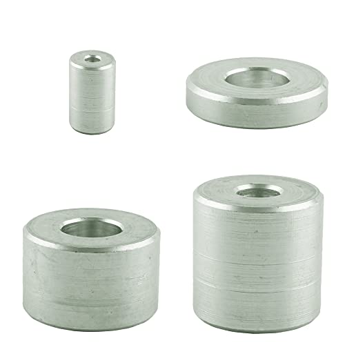 (10 Stück) Distanzhülsen Aluminium für M10 - Ø innen: 11 mm; Ø außen: 15 mm; Höhe: 10 mm Abstandsbuchse - Distanzbuchse - Aluhülse von AGBERG