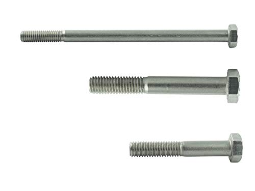 M8x180 mm (20 Stück) Sechskant-Schrauben mit Schaft - Edelstahl VA A2 V2A - Maschinenschrauben - Gewindeschrauben rostfrei - DIN 931 - ISO 4014 | AGBERG von AGBERG