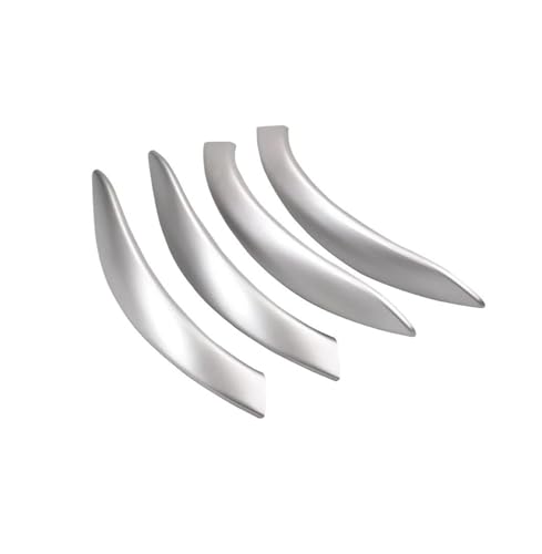 Auto Innen Zubehör Tür Pull Griff Ersatz Für 3er-Serie F30 F80 F31 F32 F33 F34 F35 F36 2013-2018 4-teiliges Innentürgriff Panel mit Abdeckungsverkleidung(Silver Grey Cover) von AGBLAYDVEW