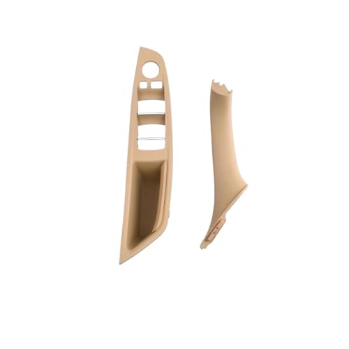 Auto Innen Zubehör Tür Pull Griff Ersatz Für 5 Serie F10 F11 F18 520i 523i 525i 528i 535i Innentür Armlehne Panel Trim Pull Griff Set Ersatz(Beige LHD 2PCS) von AGBLAYDVEW