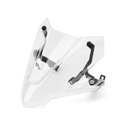 Motorrad Windschutzscheibe Spoiler Luftabweiser Für CB750 Für Hornet Für CB 750 Für HORNET 2023 Motorrad Sport Windschutz Acryl Frontscheibe Visier Deflektor(Transparent) von AGBLAYDVEW