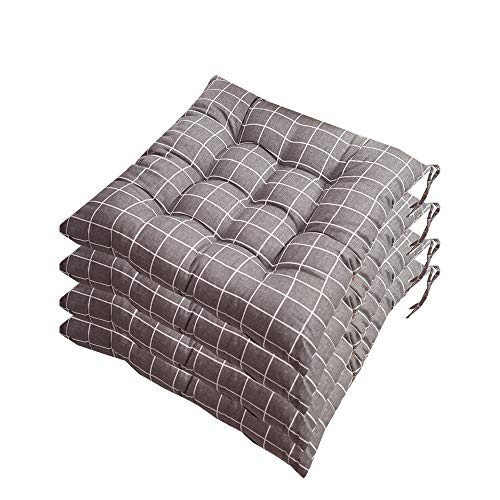 AGDLLYD Stuhlkissen 4er Set,Sitzkissen für den Garten,Böhmen Stil Tropische Pflanze Drucken Outdoor Garten Terrasse Home Küche Büro Sofa Stuhl Sitz,ca. 40x40cm von AGDLLYD