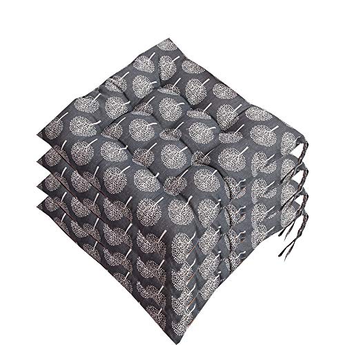 AGDLLYD Stuhlkissen 4er Set,Sitzkissen für den Garten,Böhmen Stil Tropische Pflanze Drucken Outdoor Garten Terrasse Home Küche Büro Sofa Stuhl Sitz,ca. 40x40cm von AGDLLYD