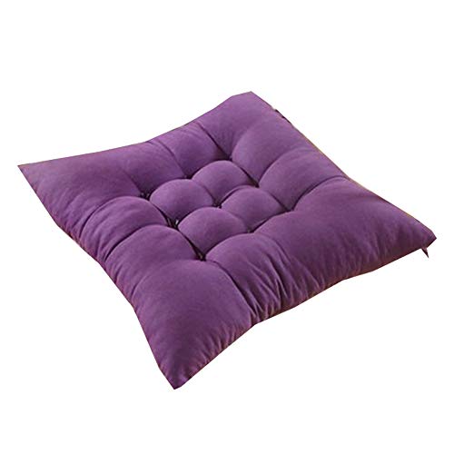 Sitzkissen Sitzauflage, hochwertige Qualitäts-Polsterauflage für Gartenmöbel, 40x40x5cm, 1-Stück,Mehrere Farben zur Auswahl (Dunkelviolett) von AGDLLYD