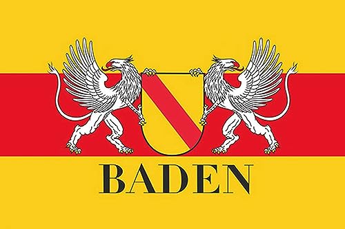 AGDeko® Blechschild 18x12 cm Flagge Baden Wappen zum Aufhängen oder Stellen Raum Dekoration von AGDeko André Günther Dekoration & Style