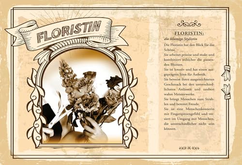 AGDeko® Blechschild 18x12 cm Floristin blumige Stylistin exakt zum Aufhängen oder Stellen Raum Dekoration von AGDeko André Günther Dekoration & Style