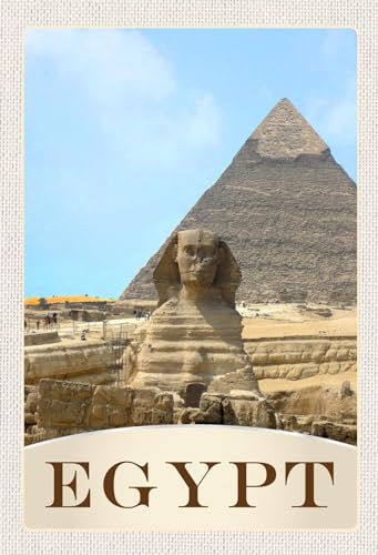 AGDeko® Blechschild Ägypten Afrika Pyramide Wüste Reisen Urlaub Touristik Größe 30x20 cm von AGDeko André Günther Dekoration & Style
