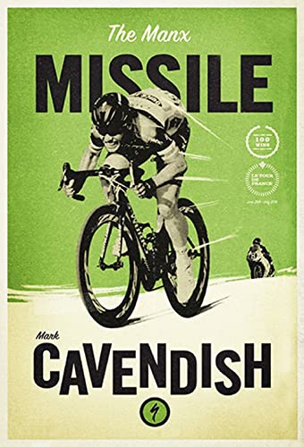 AGDeko® Blechschild the Manx missile Mark Cavendish Größe 30x20 cm von AGDeko André Günther Dekoration & Style