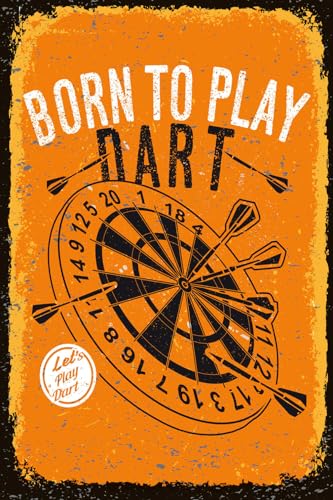 AGDeko® Holzschild Born to play Dart Let`s play Größe 30x20 cm von AGDeko André Günther Dekoration & Style