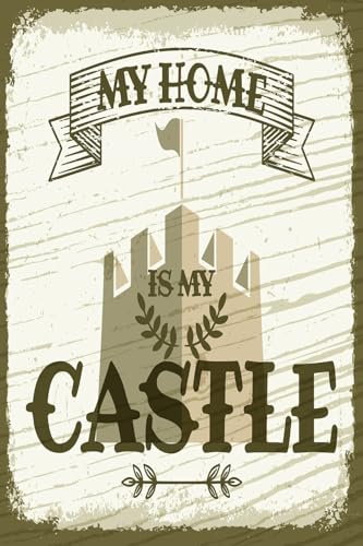 AGDeko® Holzschild My home is my Castle Schloss Größe 30x20 cm von AGDeko André Günther Dekoration & Style