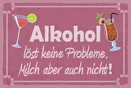 Aus Holz 20x30cm Alkohol löst keine Probleme Milch aber auch Nicht Trinken Lustig Spruch Tafel Aus Holz 20x30cm Alkohol löst keine Probleme Milch aber auch Nicht Trinken Lustig Spruch Tafel von AGDeko André Günther Dekoration & Style