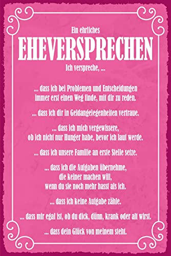 Aus Holz 20x30cm Eheversprechen Haushalt Entscheidungen Glück Aufgaben Spruch Tafel Aus Holz 20x30cm Eheversprechen Haushalt Entscheidungen Glück Aufgaben Spruch Tafel von AGDeko André Günther Dekoration & Style