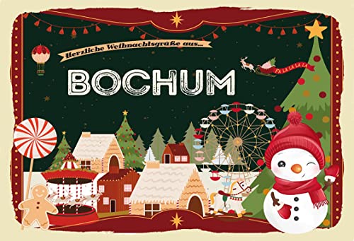 Holzschild 20x30cm Weihnachtsgrüße aus BOCHUM Weihnachten Advent Winter Geschenk Holzschild 20x30cm Weihnachtsgrüße aus BOCHUM Weihnachten Advent Winter Geschenk von AGDeko André Günther Dekoration & Style