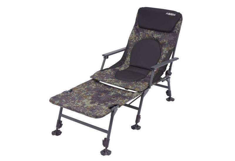 AGEM Campingstuhl Faltbar Liege Klappstuhl Liegestuhl Camping Angelstuhl Karpfensthl von AGEM