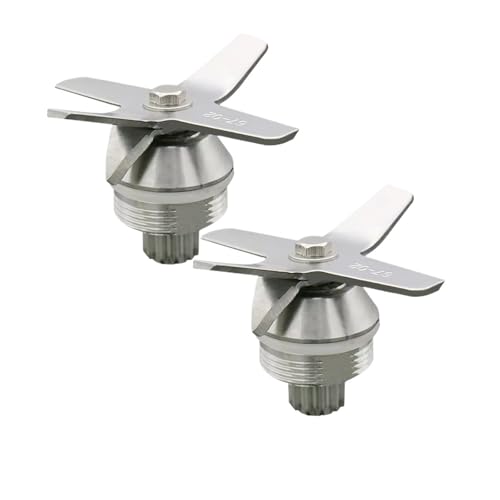2 Stück Schneidklingen for TWK 767 800 Messer for Eiszerkleinern und 767 800 G5200 Edelstahl, gehärtet, sechsfach mischen, kompatibel mit Vitamix, Mixer von AGFQGLDPO