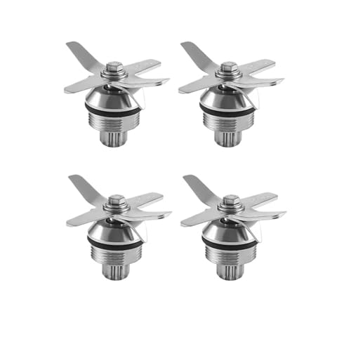 Ersatzklingen 767 aus gehärtetem Edelstahl, sechs Klingen for Mischen und Schneiden, TWK Jtc 767, Messer, Eiscrusher, kompatibel mit Vitamix, Entsafter-Mixer-Teile(4pcs) von AGFQGLDPO