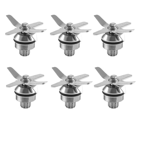 Ersatzklingen 767 aus gehärtetem Edelstahl, sechs Klingen for Mischen und Schneiden, TWK Jtc 767, Messer, Eiscrusher, kompatibel mit Vitamix, Entsafter-Mixer-Teile(6pcs) von AGFQGLDPO